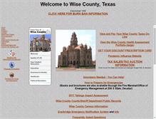 Tablet Screenshot of co.wise.tx.us